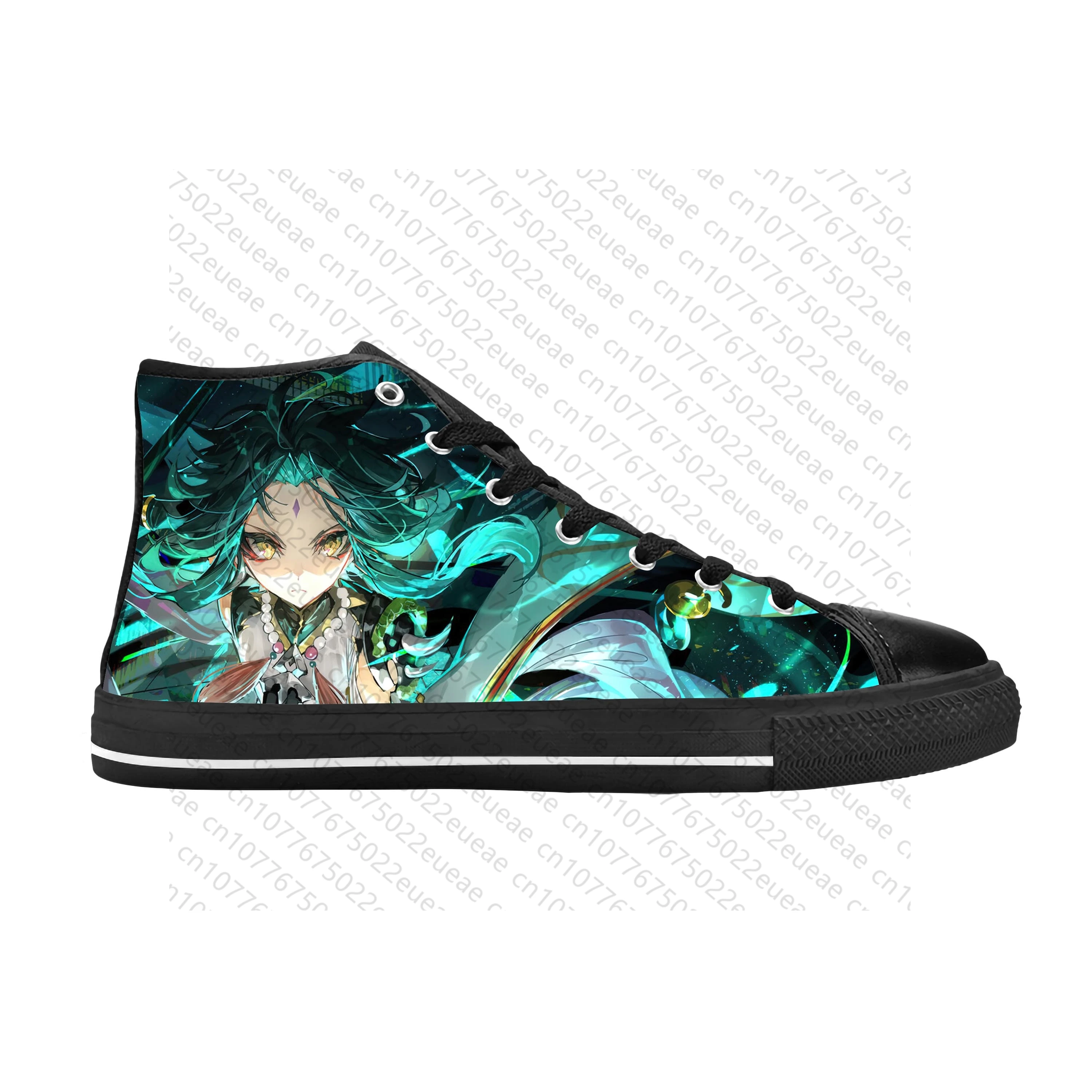 Anime Manga Cartoon Game Genshin Impact Xiao Cool Casual Cloth Shoes High Top Comfortable Breathable 3D Print Men Women Sneakers