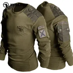 Tactical Camouflage Special Forces T-shirt Men Spring Breathable Wear Resistant Round Neck Top Pure Cotton Training Workwear