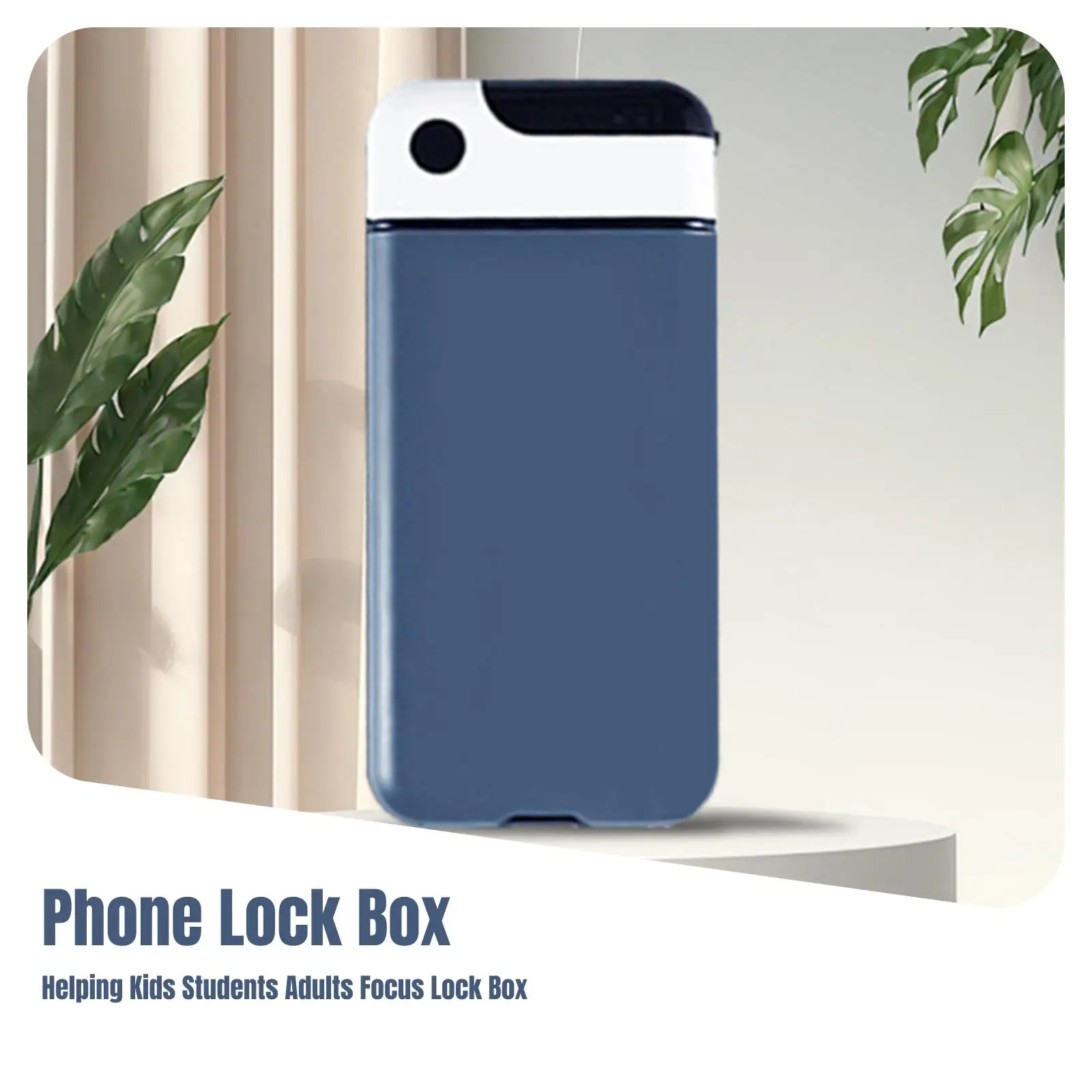Timed Lock Box Phone Lock Box Focus Back Time Can Be Freely Set Portable Multipurpose Convenient Phone Locker for Table Dorm
