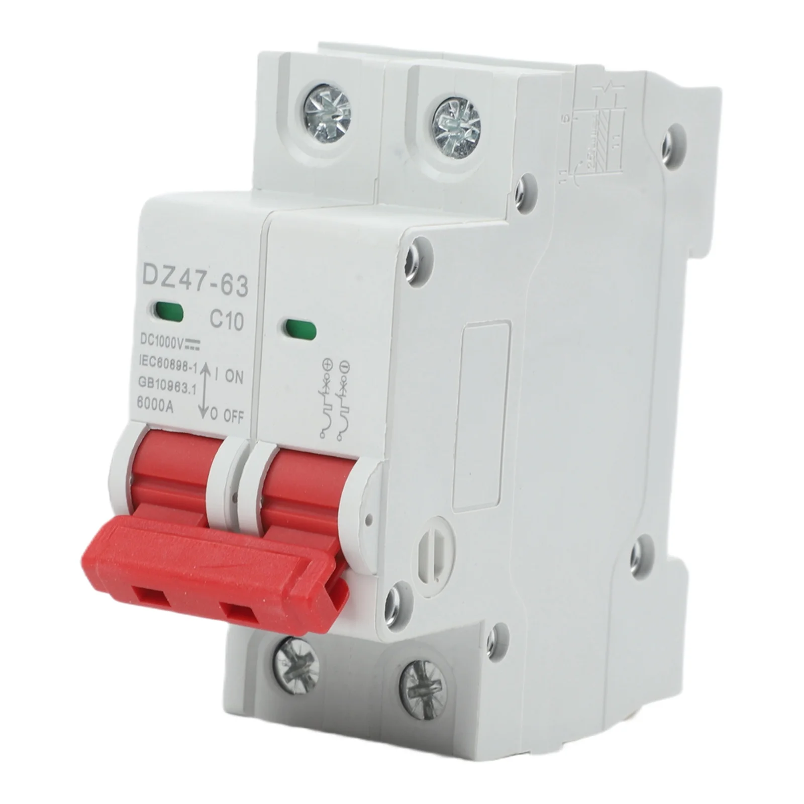Power Distribution Breaker Circuit Breaker Commercial Control Equipment Panels 2 Pole ABS/plastic Fixed Front Wiring Solar