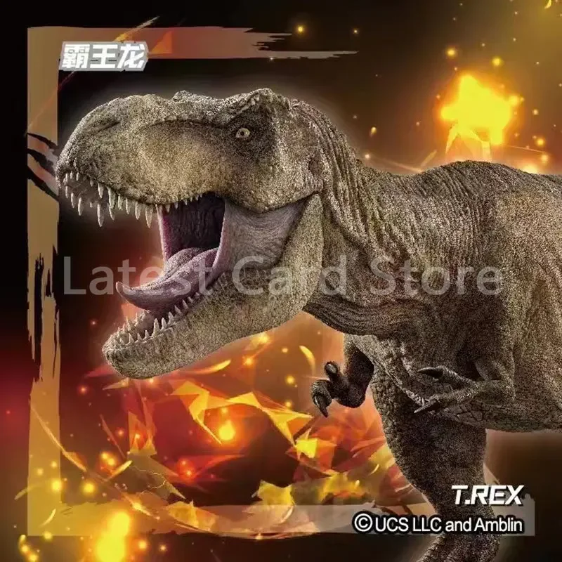 Genuine Jurassic World Mystery Edition Card Collection Adventure Science Fiction Anime Movie Character Cards Children Toys Gift