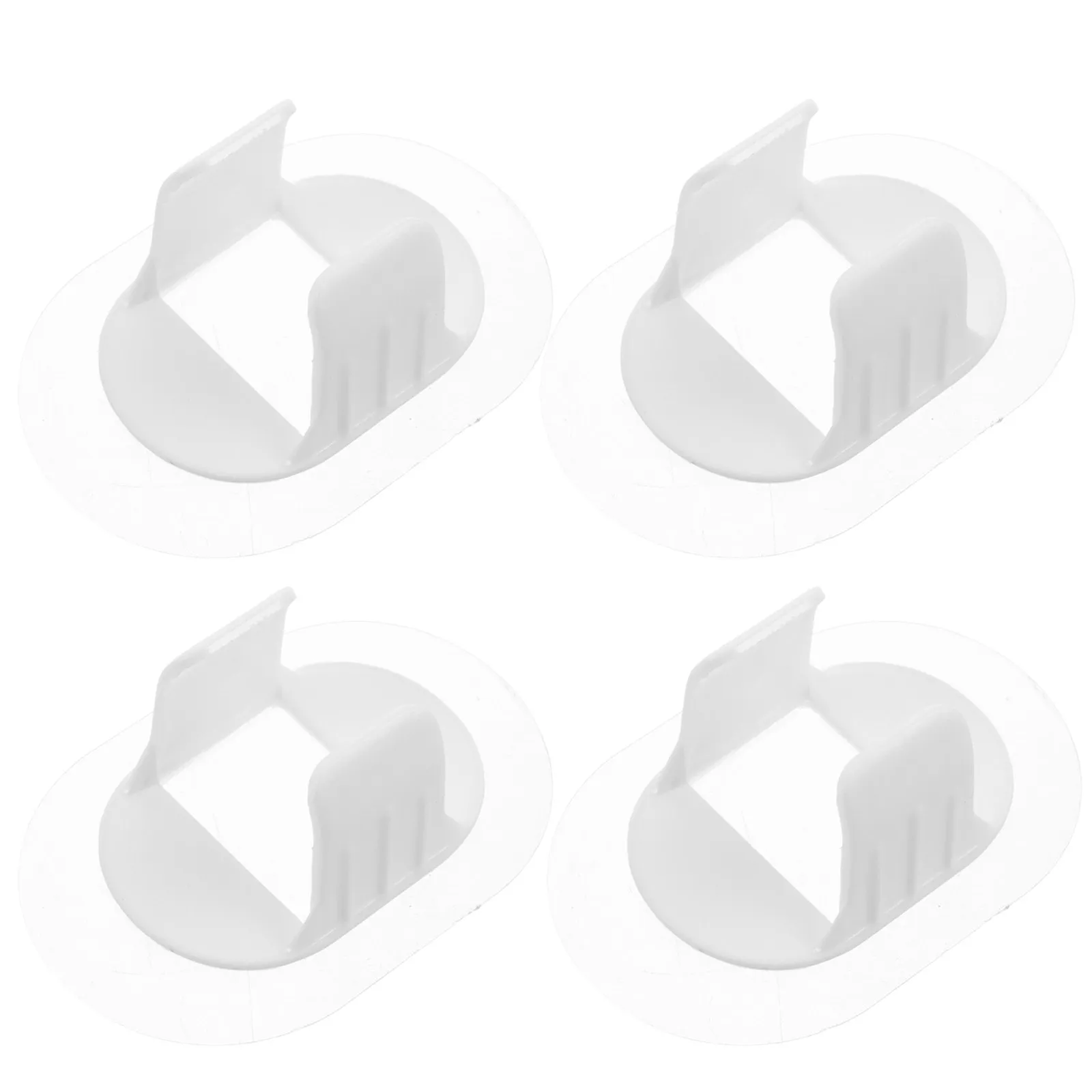 4Pcs Self Adhesive Washing Machine Drain Hose Holder Water Pipe Clamp Bracket Silent Fixing Clips for Ac Drain Pipe Organizer