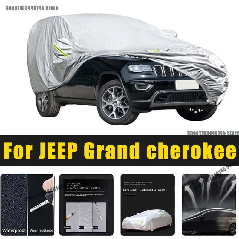 

Full Car Covers Outdoor Sun UV Protection Dust Rain Snow Oxford cover Protective For JEEP Grand cherokee Accessories