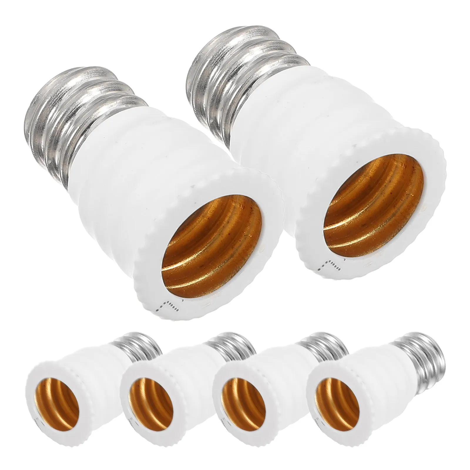 

6Pcs Bulb Converter Lamp Socket Adapter E12 to E14 Easy Installation Lamp Base Converter Household Light Socket Adapter