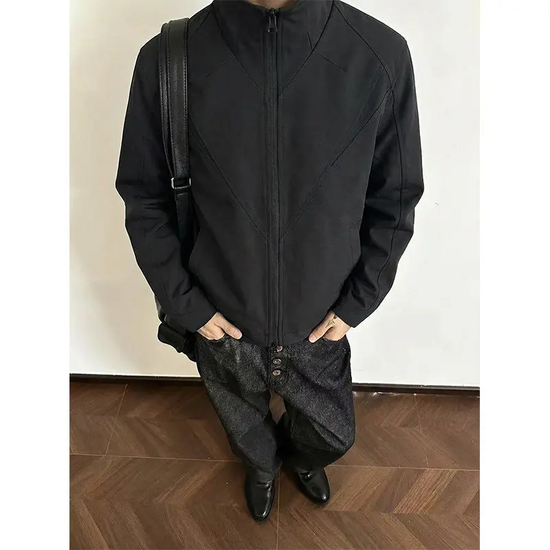 

Легкая ветровка с защитой от солнца, мужская летняя куртка для активного отдыха и путешествий, спортивная, с воротником-стойкой, в стиле пэчворк, топ