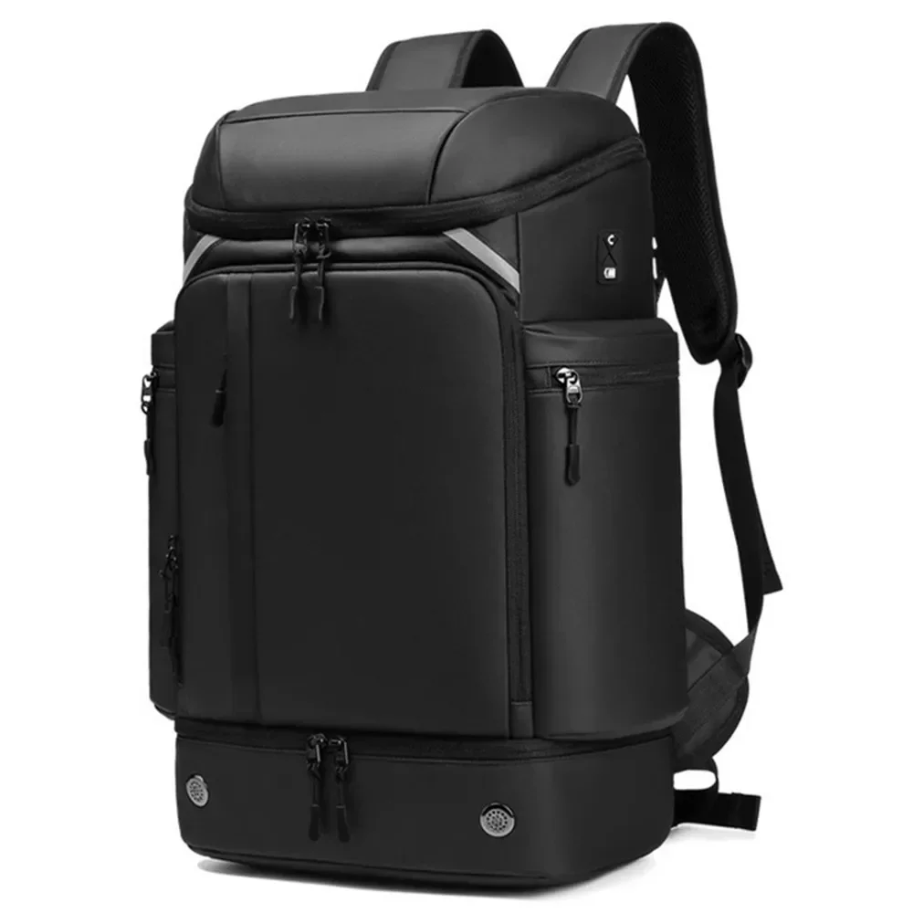 Mochila de negócios à prova d'água, grande bolsa de viagem, laptop, tablet, computador, caixa de armazenamento, bagagem, carregamento usb, sapato, espaço, bolso de isolamento