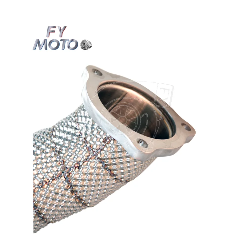 Exhaust Downpipe For Porsche Macan 2.0T 2014-2018 Catted With Heat Shield