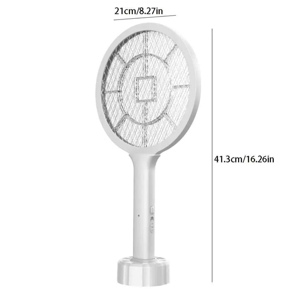 2-em-1 mata-mosquitos elétrico choque elétrico automático fly swatter eficiente usb recarregável mosquito assassino lâmpada inseto