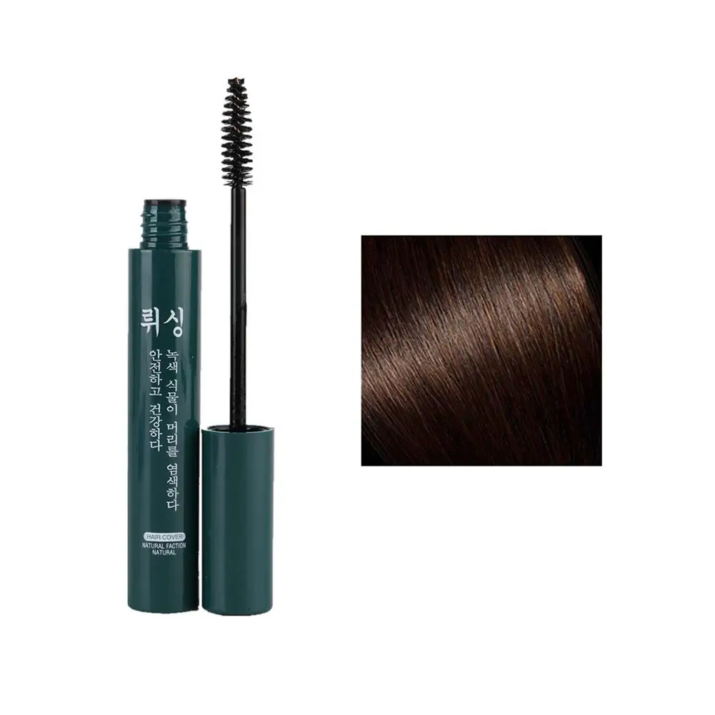 عصا صبغة شعر فورية ، صبغة شعر واحدة ، كريم رمادي ، شعر لاصق ، أبيض ، جذر ، تغطية مؤقتة ، غطاء ، T9w7