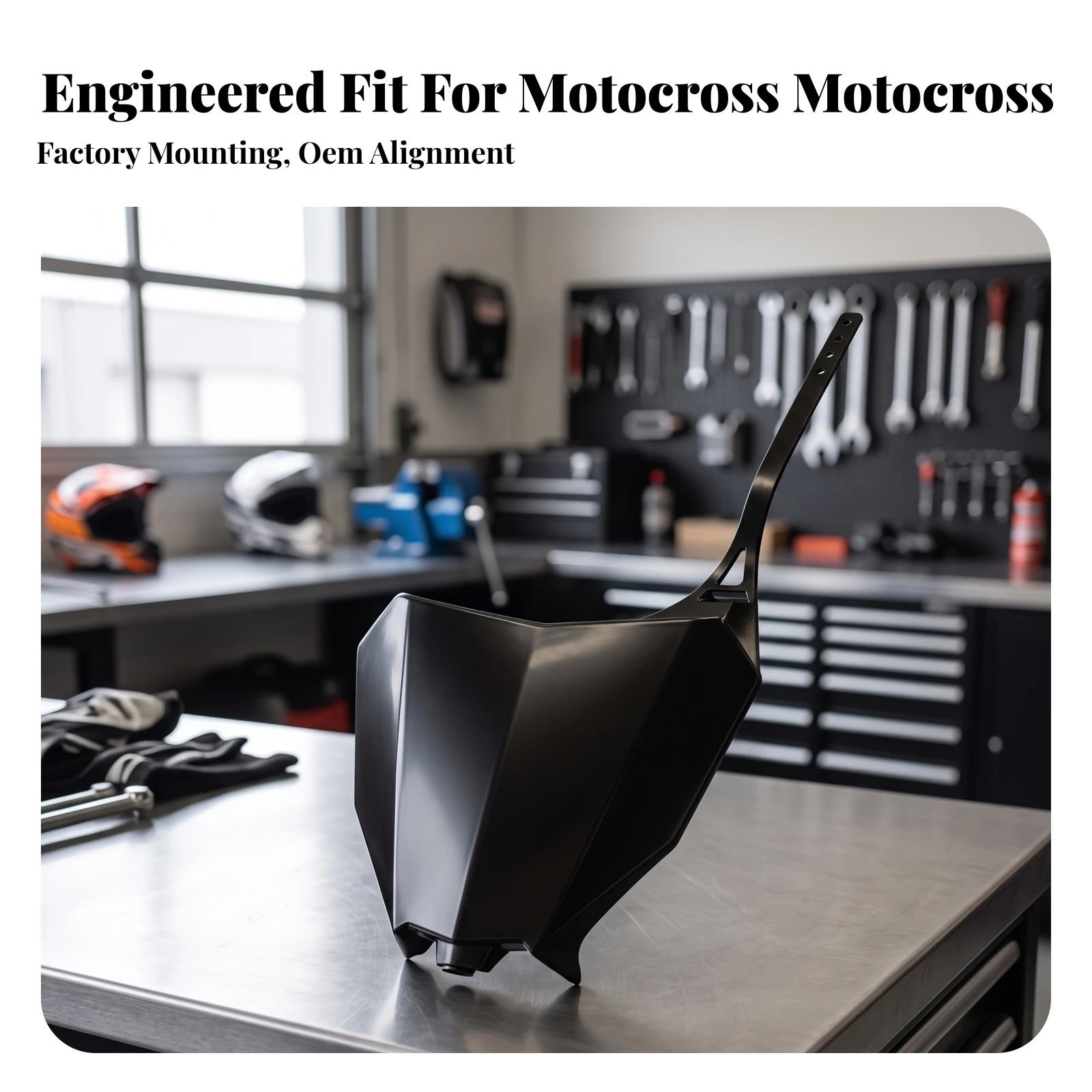 Front Number Plate Dirt Motorcycle Front Plate Fairing Streamlined Parts Lightweight for Riders, Motocross, Track