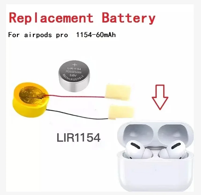 for AirPods Pro 3 Generation Headset Repair Battery 60MAh Brand New Full Capacity Battery