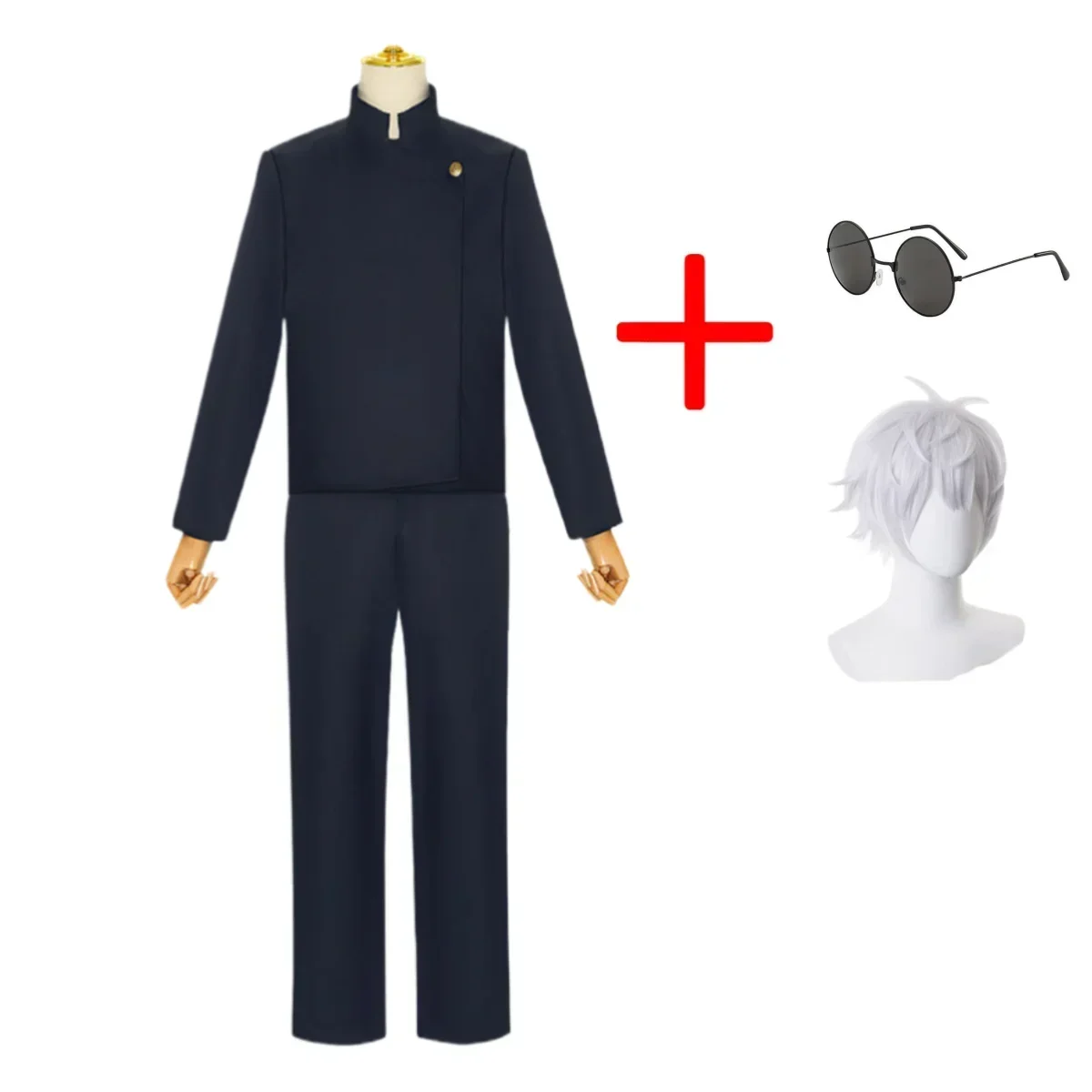 Costumes de cosplay 2026 pour hommes, uniforme de lycée anime, perruque, costume d'Halloween, vêtements pour adultes