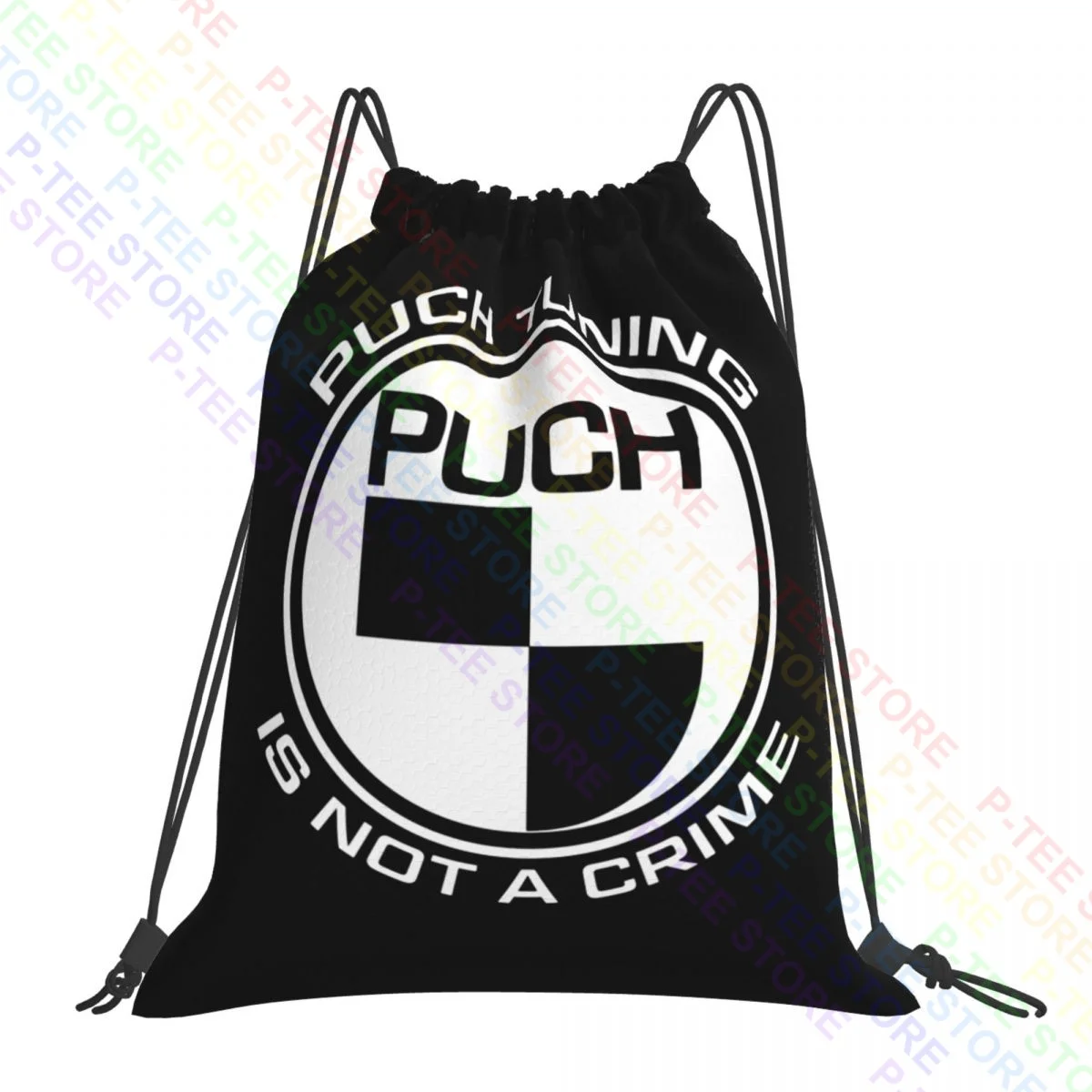 Puch Tuning Is Not A Crime Drawstring Bags Gym Bag School Training Personalised School Sport Bag