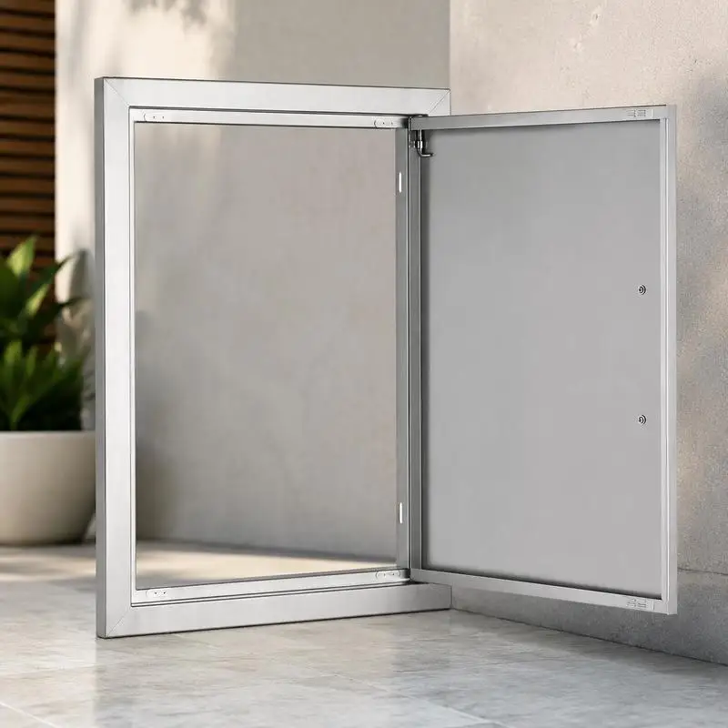 Grillzugangstür, 407 x 559 x 46 mm, einzelne Outdoor-Küchentür …