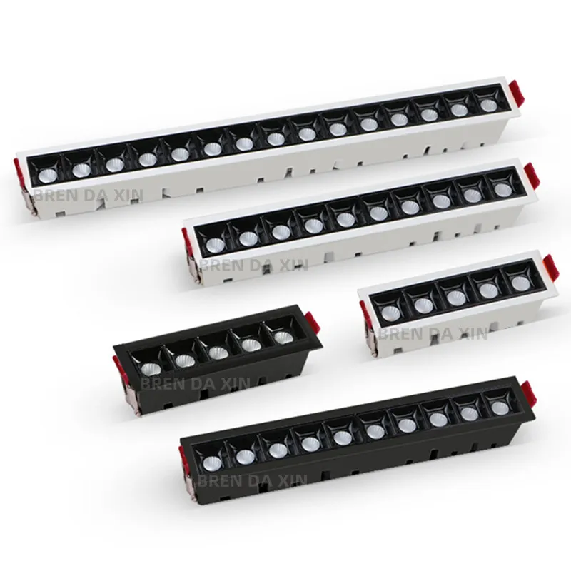 Tuya intelligent dimming 10W20W30W line lights Ceiling lights LED spotlights COB downlights grille lights Indoor lighting bulbs - Image 2