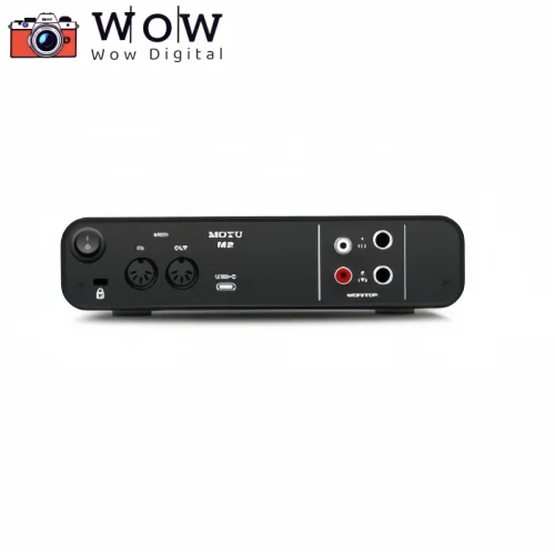 MOTU M2 2-in / 2-out USB audio interface Measured 120 dB dynamic range on outputs for superb analog sound