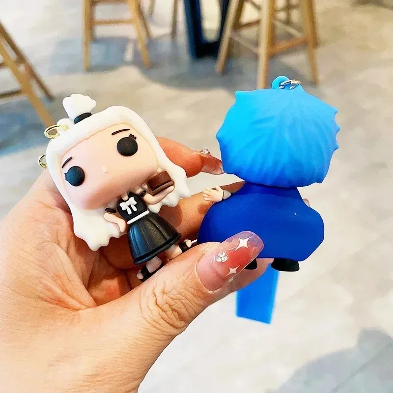 لطيف سيارة مفتاح سلسلة أنيمي الجنية الذيل المفاتيح ناتسو رمادي لوسي ارزا سلاسل المفاتيح النساء قلادة أصدقاء زوجين بالجملة كيرينغ الهدايا