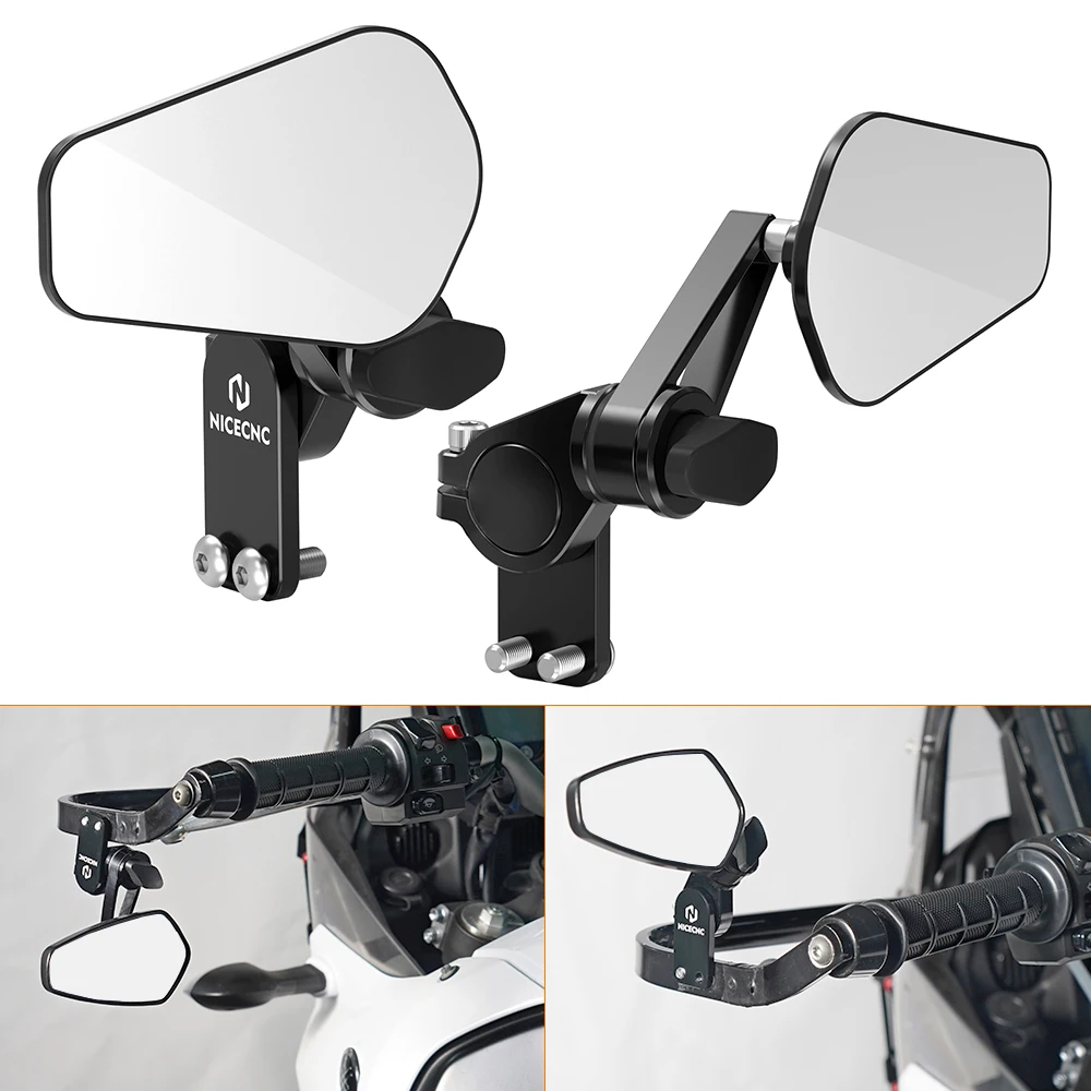 

Universal Motorcycle Quick Flip Mirrors for KTM 790 890 Adventure R 1290 SAS SAR SAT 1290 Super Adventure Drilled Mount Mirrors