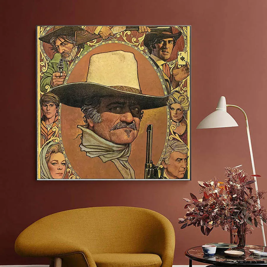 DIY Drills Diamond Painting Cowboy John Wayne Mosaic Cross Stitch Kits Embroidery Rhinestones Handmade Room Decor Gift