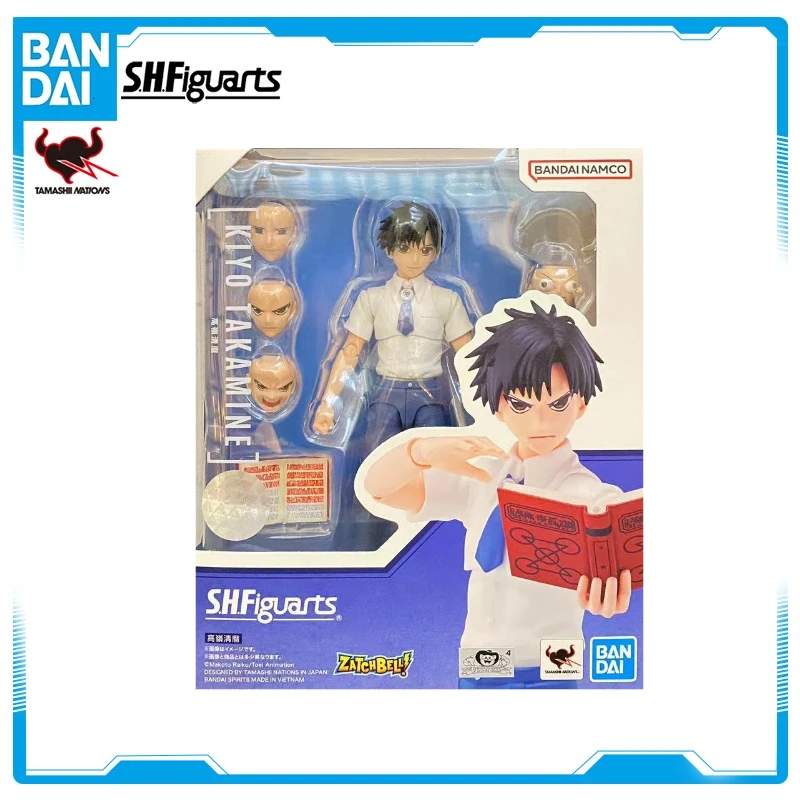 

In Stock Bandai Original S.H.Figuarts SHF Gash Bell Takamine Kiyomaro Anime Action Figure Finished Model Kit Toy Gifts