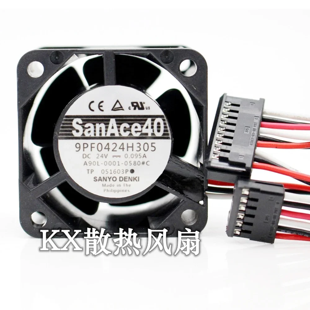 For NMB 9PF0424H304 A90L-0001-0580 # A /B 4CM 40*40*28mm DC24V 0.095A For fanuc