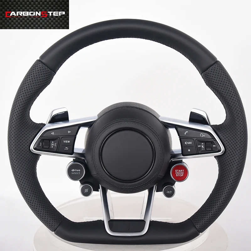 

Wholesale Real Car Led Carbon Fiber Steering Wheel Sport Steering Wheel Shift Paddle for Audi R8
