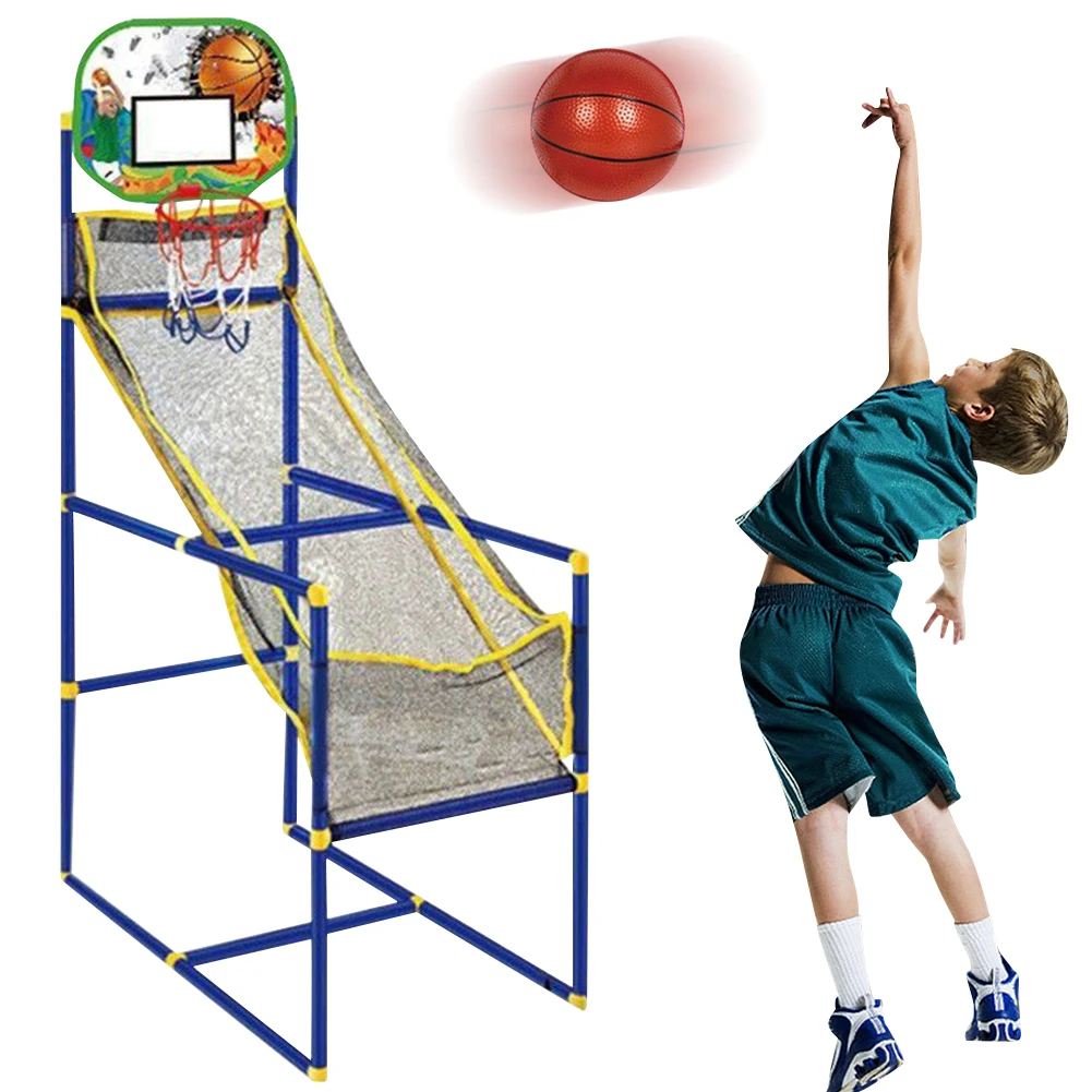 Indoor Basketball Shooting Machine Room Basketball Hoop Kids Arcade Basketball Game Set Sports Playset Basketball Training Toy