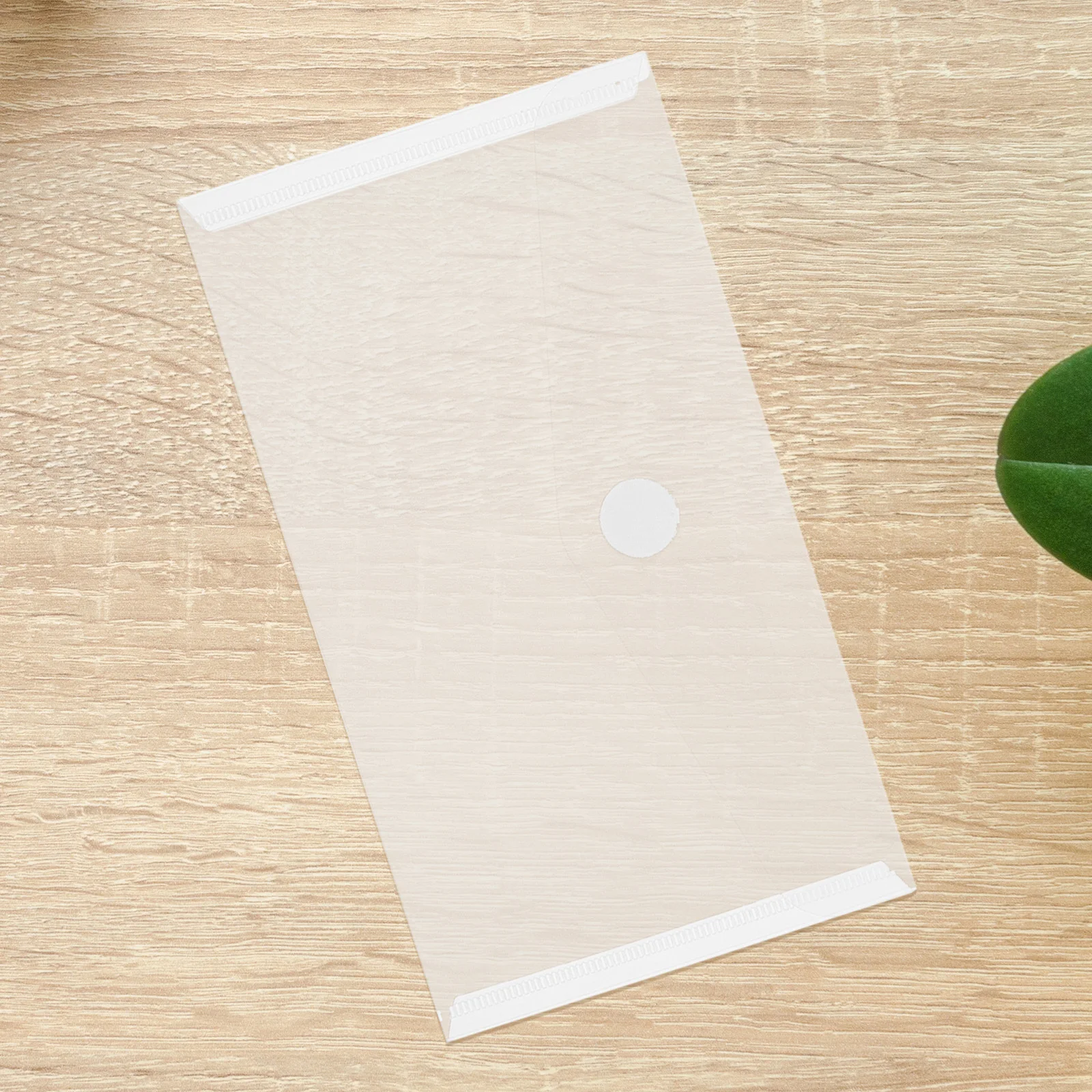 

40Pcs Cash Bag Transparent Plastic Document Holder Waterproof Money Pouch for Banknotes Checks Home Office Business