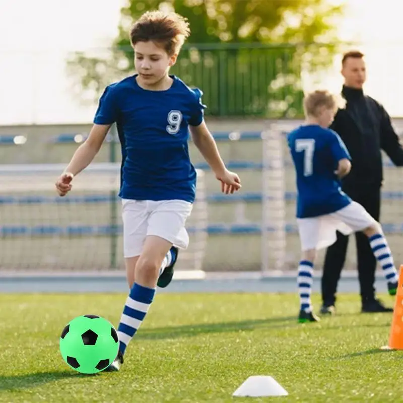 كرة قدم صامتة، كرة قدم رغوية صامتة داخلية، مقاس 3، كرة كذاب صامتة، كرة سلة، 21 سم