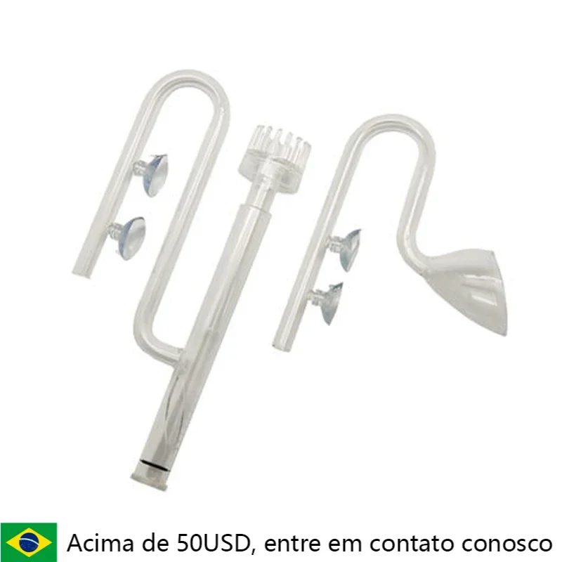 พิพิธภัณฑ์สัตว์น้ำ Skimmer แก้วลิลลี่ Spin พื้นผิวไหลออก13มม.17มม.พืชน้ำถังกรองภายนอกถังปลาอุปกรณ์เสริม