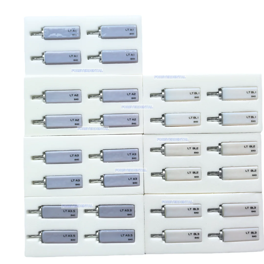 Dental Lithium Disilicate Block B40 Dental Lab Glass Ceramic LT for CAD CAM Sirona Cerec Milling System Dentist