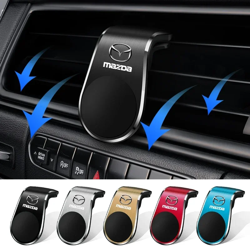 Новый автомобильный магнитный L-образный автомобильный держатель для телефона с GPS, автоаксессуары для Mazda 3 6 Atenza Demio CX3 CX5 MP MS RX8, автомобильные товары