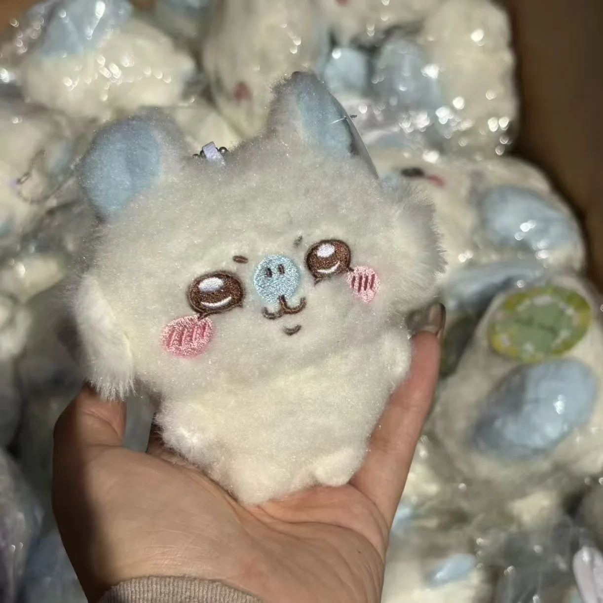 تشيكاوا مومونغا سلسلة أفخم المفاتيح لطيف Usagi Hachiware Momonga تحلق السنجاب لينة Kawaii دمية رقيق قلادة هدية #1