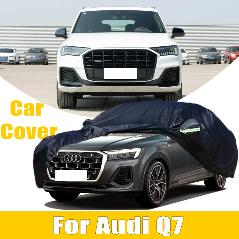 

For Audi Q7 Outdoor Protection Full Car Cover Snow Cover Sunshade Waterproof Dustproof Exterior Car Accessories
