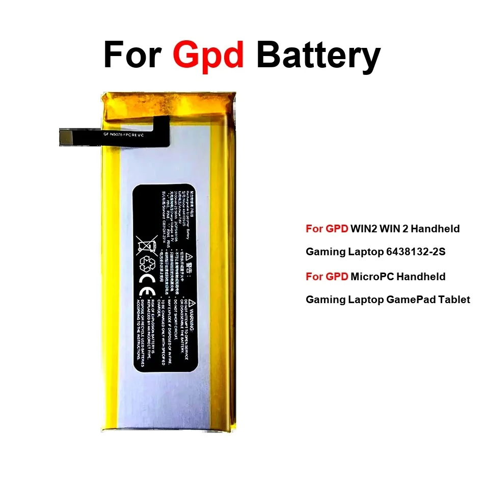 

Tablet Battery High-Capacity 4841105-2S WIN2 3100-7800Mah For Gpd Micropc Win 2 Handheld Gaming Laptop 6438132-2S Gamepad