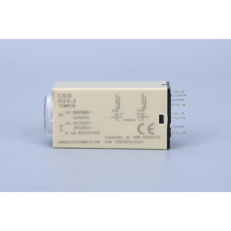 10pcs   H3Y-2 small time relay 2 sets of 8-pin power on delay AC220V DC24V