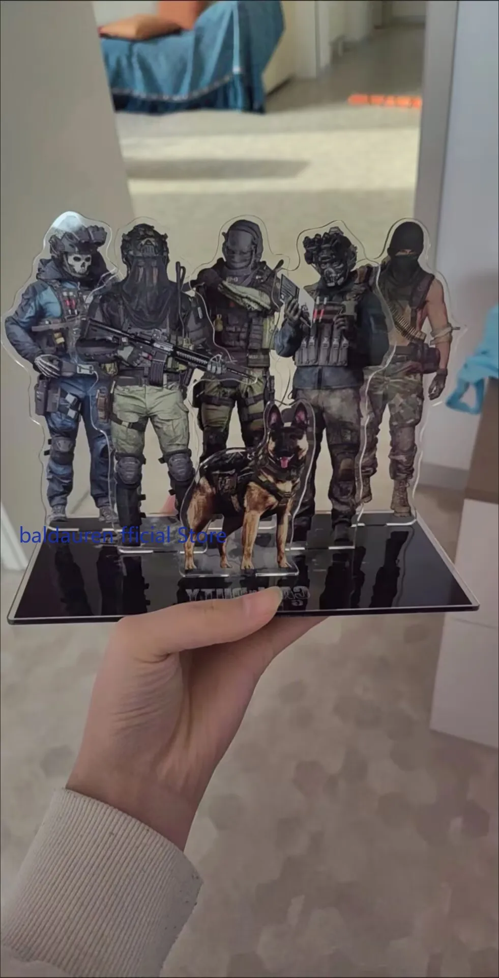 أنيمي نداء الواجب المحمول شبح كونيج كروجر كيغان نيكتو الشكل الاكريليك حامل نموذج مكتب عرض الدائمة المعارض هدية عيد الميلاد