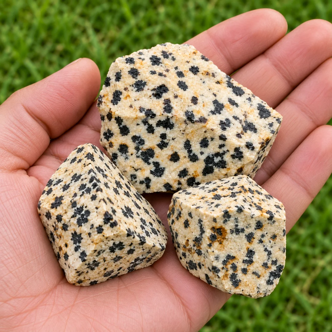 Natural Dalmatian Jasper Rough Stone Irregular Spotted Mineral Specimen For Home Decor Aquarium DIY Jewelry Making Gift