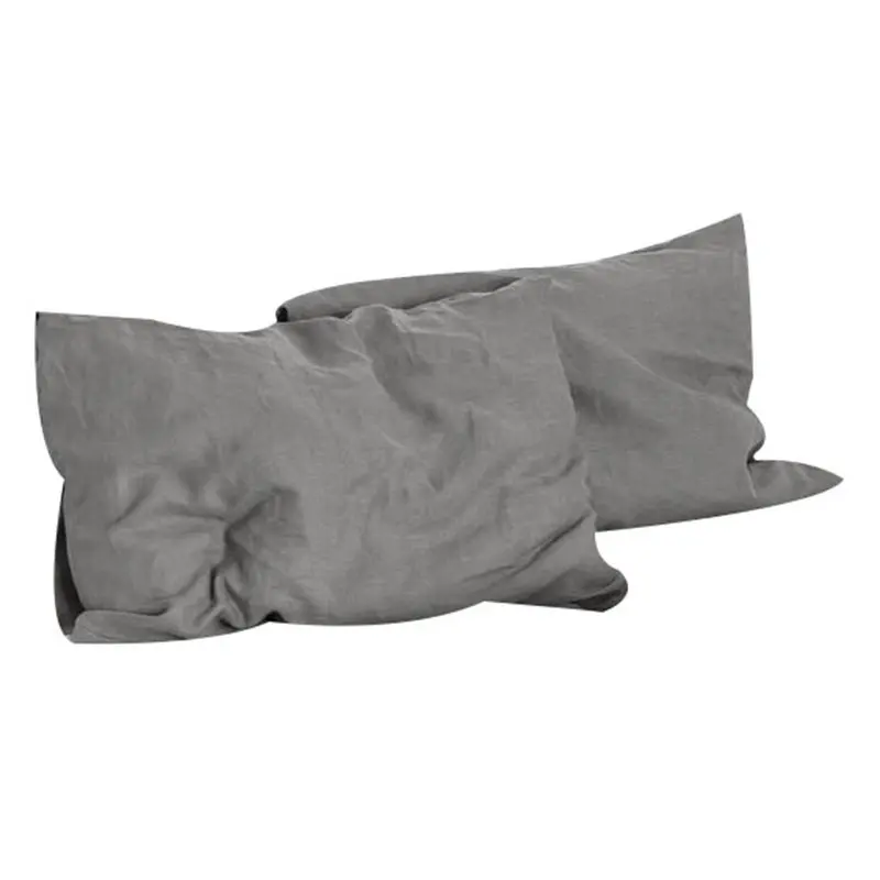 Linen 100% Envelope Pillowcase, Soft and Simple Style, Solid Color for Home Use 48X74CM