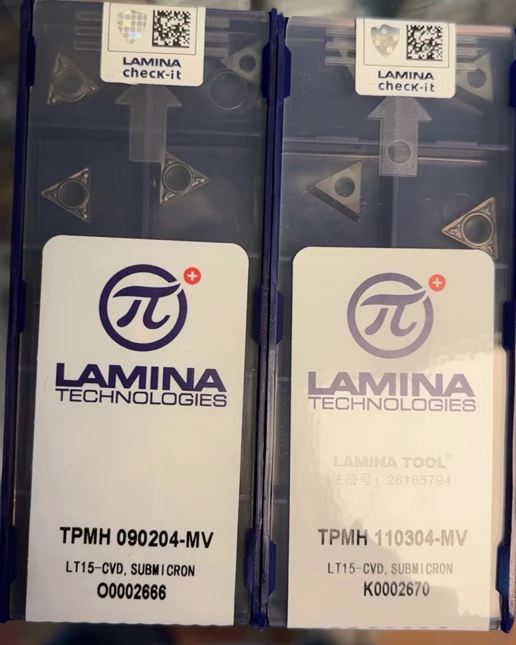 

TPMH090204-MV LT15/TPMH090208-MV LT15/TPMH110304-MV LT15/TPMH110308-MV LT15 LAMINA CNC carbide inserts 10PCS/BOX