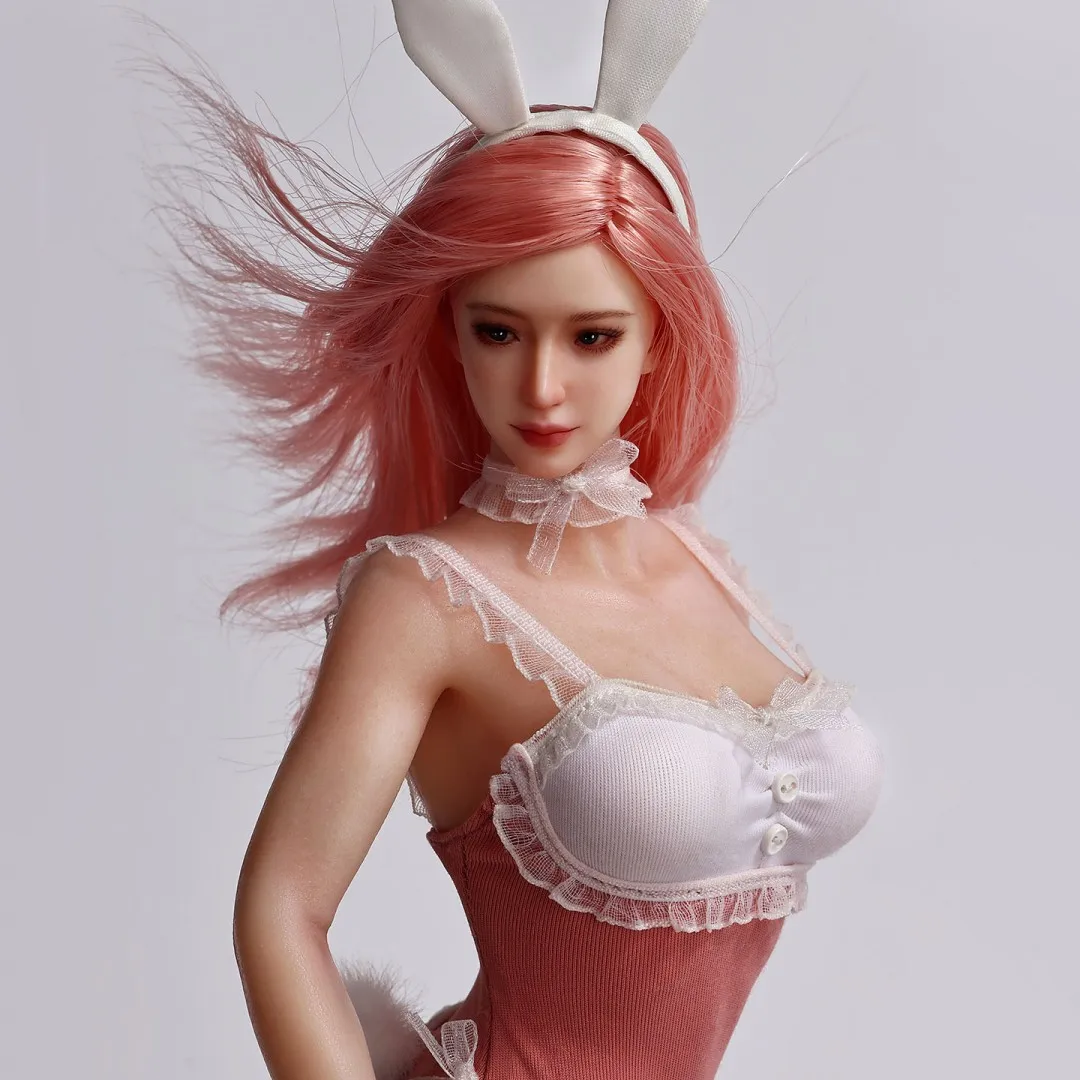 Tbleague 1/6 Scale Sr-Ad01h 02h Bunny Girl Silicone Action Figure/ 28 Points Of Articulation Super Flexible Female Seamless