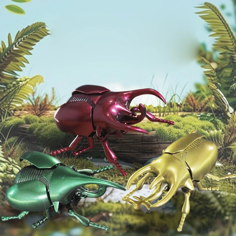 

Креативная цепочка для трюков, имитация боевого жука, единорога, фея, модель насекомого, детская игрушка-головоломка для наблюдения