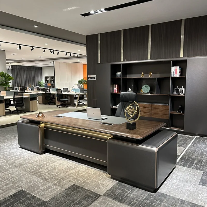 Desk President Office Desk High-end Executive Desk Manager Office Desk Office Desk and Chair Set