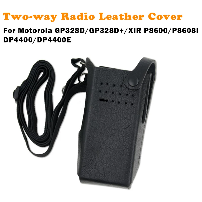 

Walkie-talkie Cowhide Leather Cover Belt Clip For Motorola GP328D+ XIR P8600i P8608i DP4400 DP4400E XPR7350 Radio Accessory Case