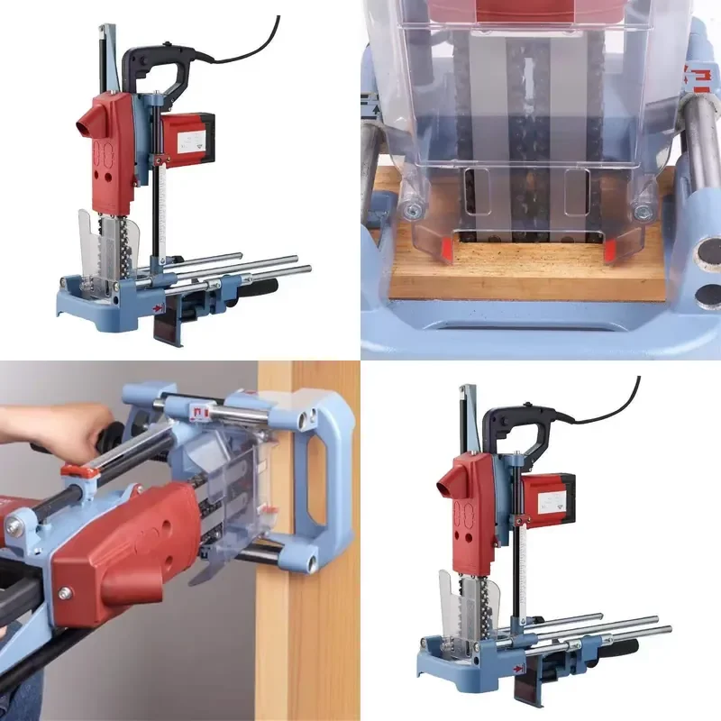 2026 Portable Woodworking Deep Groove Chain Slotting Machine DIY Power Tools for Carpenters Door Lock Hole Drilling and
