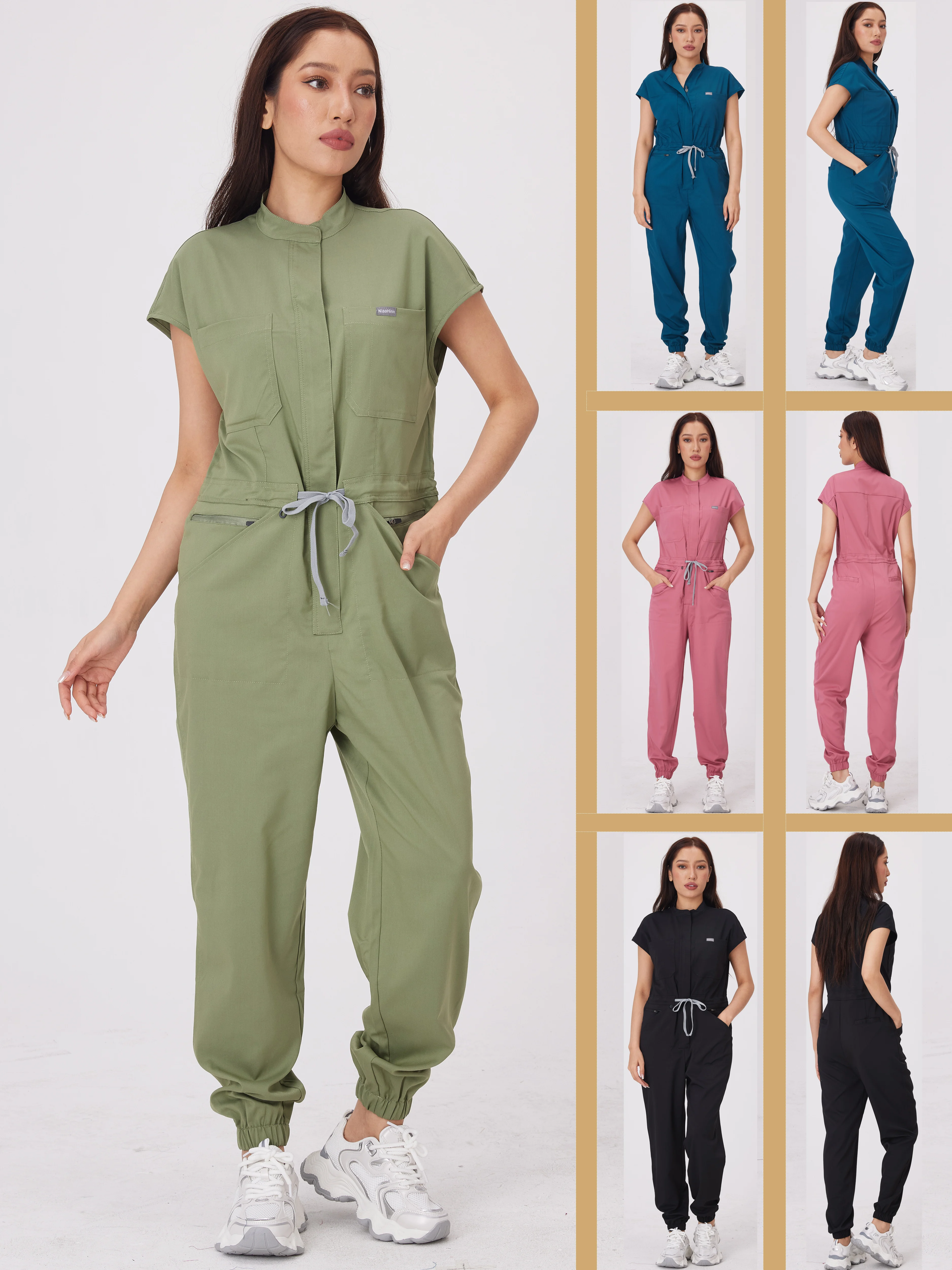 

New Medical Nurse Uniform Work Clothes Medical Set Hospital Uniform Surgical Nurse Work Clothes Spa Clinical Beauty Work Clothes