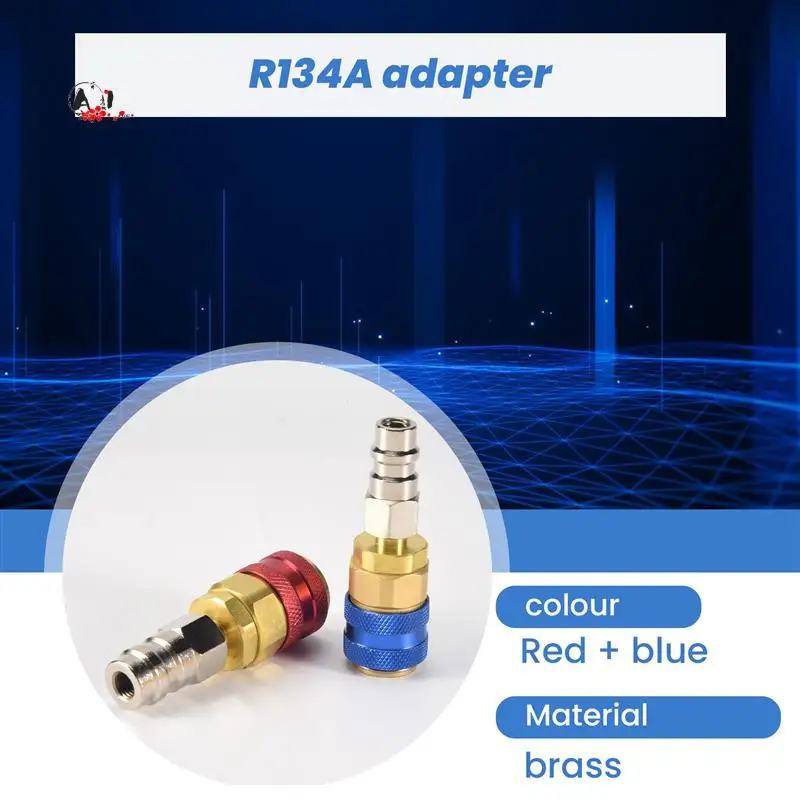 

A10E-High And Low Side Expansion Adapter R134A Freon Quick Connector Adapter Automotive Air Conditioning Accessories For Ford Fo