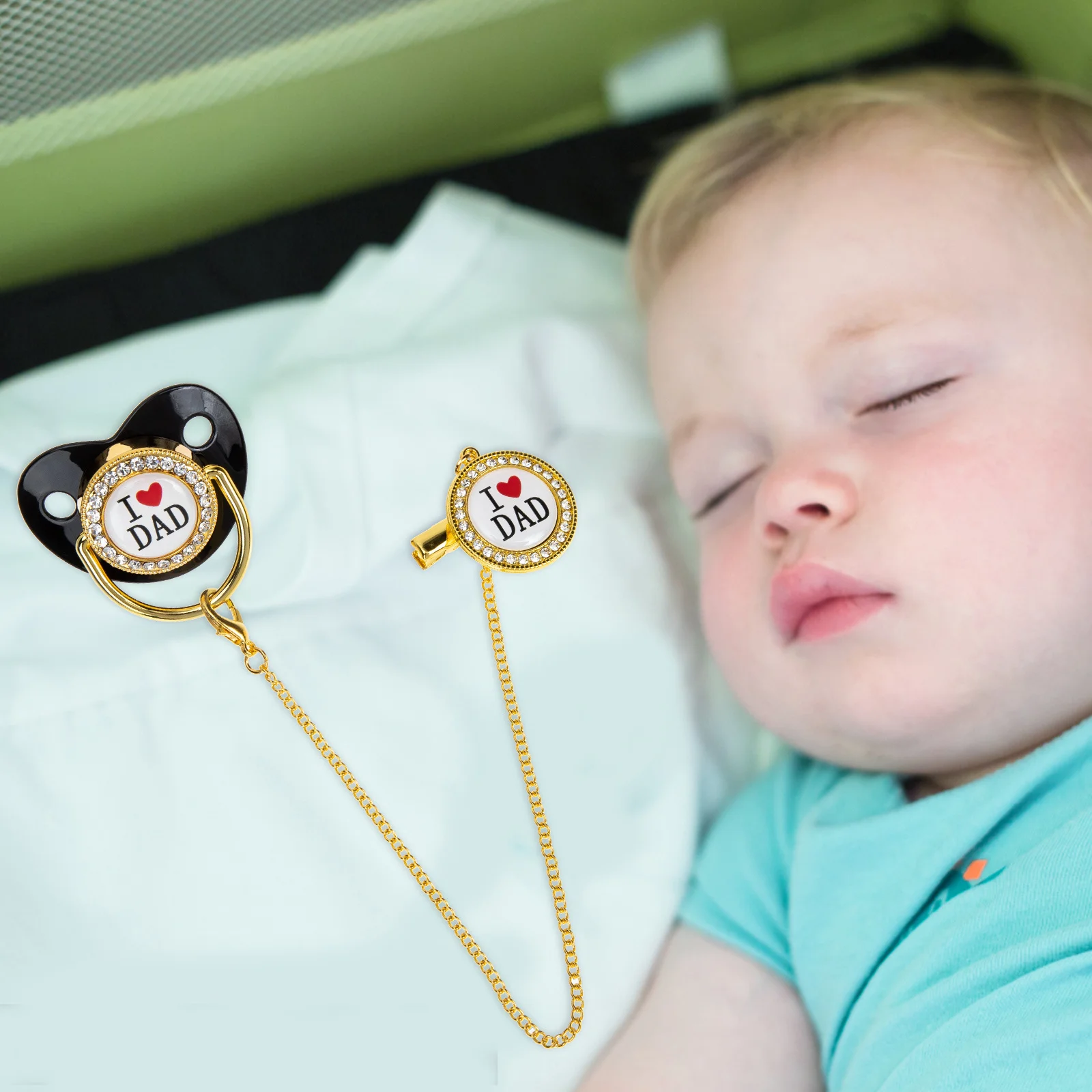 

Baby Pacifier Silicone Clip Funny Portable Infant Soother Newborn Biting Playthings Safe Food Grade Material Baby Pacifier