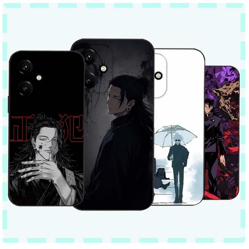 Suguru Geto Anime Cover für Huawei Honor 600 500 400 300 200 100 30S 30i 30 20i 20e Lite Pro Plus Schwarze Handyhülle