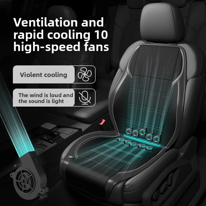 

Air Conditioning Seats Universal Car Seat Ventilation Cover Car Blowing Summer Cool Car Seat Cushion Breathable Auto Covers
